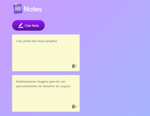 Projeto: Notes App